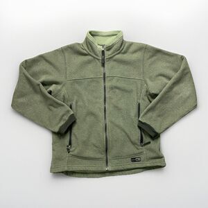 Women’s REI Polartec Jacket L Green Zip-In Full Zip Fleece Outdoor Hiking